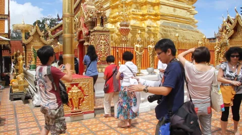 Wat Doi Suthep Stock Footage 27532381
