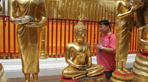 Wat Doi Suthep 스톡 동영상 27534647