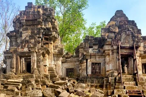 Wat Ek Phnom Stock Photos