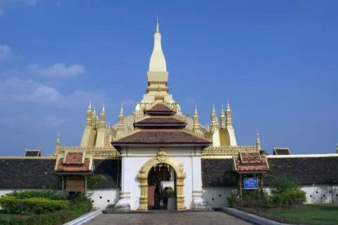 Wat that luang Stock Photos