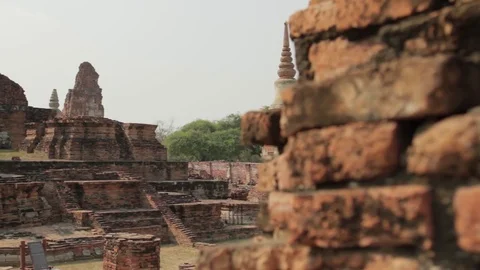 Wat Maha That Dolly Left Stock Footage