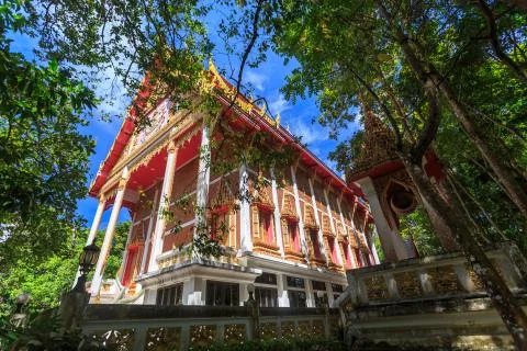 Wat Mai Khao temple. Phuket Thailand Stock-Fotos