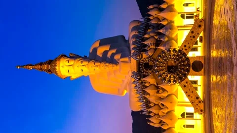 Wat Pha Sorn Kaew Temple Travel Place Of Phetchabun, Thailand (vertical screen) Stock Footage 153218136