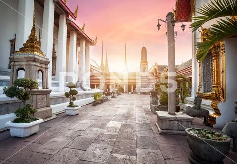 Wat pho in Bangkok, Thailand Stock Photos