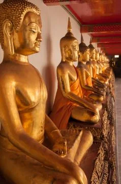 Wat Pho Buddhas Stock Photos