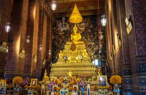 Wat Pho, a Buddhist temple complex in Bangkok, Thailand Stock Photos
