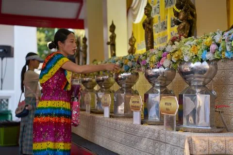 Wat Pho temple complex, Bangkok, Thailand, 31 January, 2025 Stock Photos