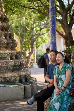 Wat Pho temple complex, Bangkok, Thailand, 31 January, 2025 Stock Photos