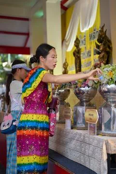 Wat Pho temple complex, Bangkok, Thailand, 31 January, 2025 Stock Photos