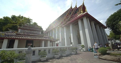 Wat Pho in Thailand Stock Footage 119052008