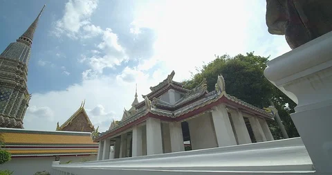 Wat Pho in Thailand Stock Footage 119052010