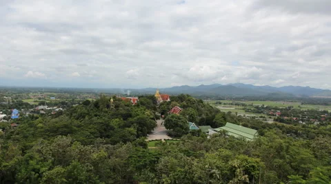 Wat Phra that Doi Saket temples in Chiangmai,Thailand Stock Footage 65988398