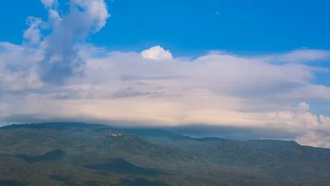 Wat Phra That Doi Suthep Temple On Mountain Landmark Of Chiang Mai, Thailand Stock Footage 97613486