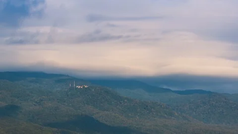 Wat Phra That Doi Suthep Temple On Mountain Landmark Of Chiang Mai, Thailand Stock Footage 97614046