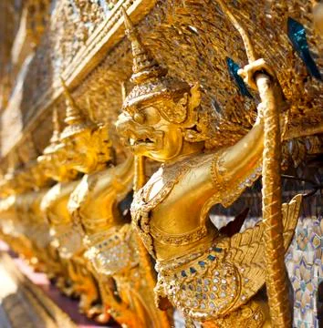 Wat phra kaew. Stock Photos