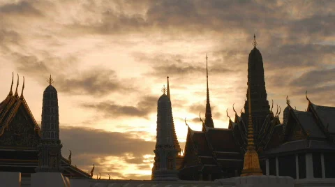 Wat Phra Kaew time-lapse 스톡 동영상 447761