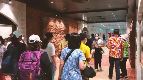 Wat Phra Kaew Tunnel 스톡 동영상 199545260