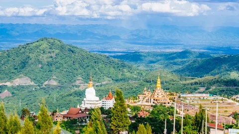 Wat Phra That Pha Son Kaew in Khao kho, Phetchabun Province Thailand 库存影片 111582050