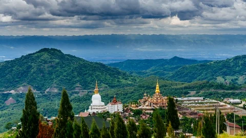 Wat Phra That Pha Son Kaew, Phetchabun Province Thailand 库存影片 111720799
