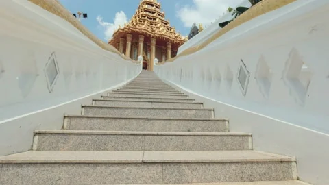 Wat Phra Phutthabat Temple in Phra Phutthabat District, Saraburi, Thailand Stock Footage 157155983