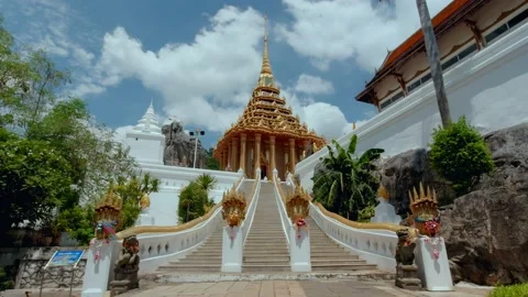 Wat Phra Phutthabat Temple in Phra Phutthabat District, Saraburi, Thailand Stock Footage 157156570