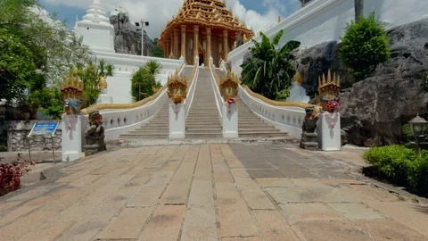 Wat Phra Phutthabat Temple in Phra Phutthabat District, Saraburi, Thailand Stock Footage 157156937
