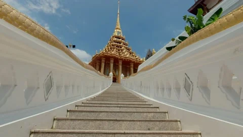 Wat Phra Phutthabat Temple in Phra Phutthabat District, Saraburi, Thailand Stock Footage 157156952