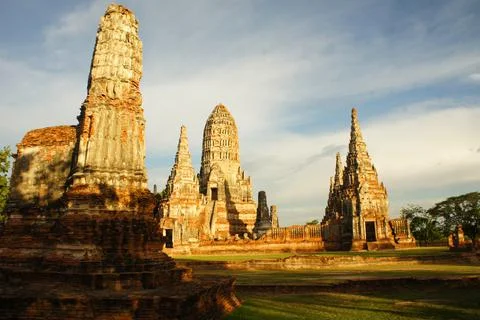 Wat Phra Ram Prangs Stock Photos