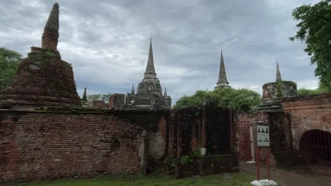 Wat Phra Si Sanphet Stock Footage 208101090