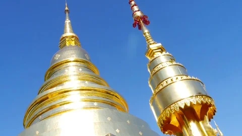 Wat Phra Sing Waramahavihan temple Chiang Mai Thailand Stock Footage 74684089