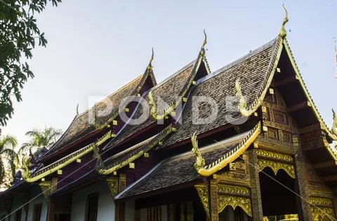 Wat Phra Singh in Chiang Mai, Thailand Stock Photos