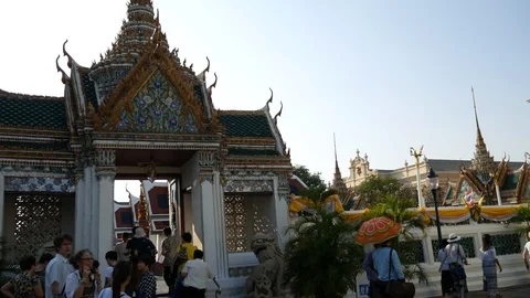 Wat Phrae Kaew/ Temple of Emerald Buddha/Grand Stock Footage 102162709
