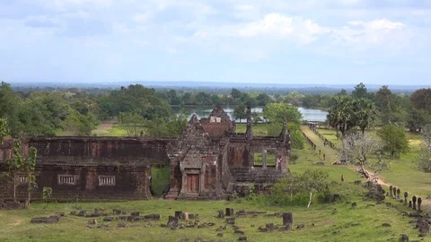 Wat Phu temple Stock Footage 83230060