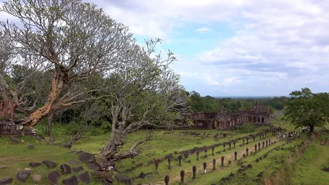 Wat Phu temple Stock Footage 83230065