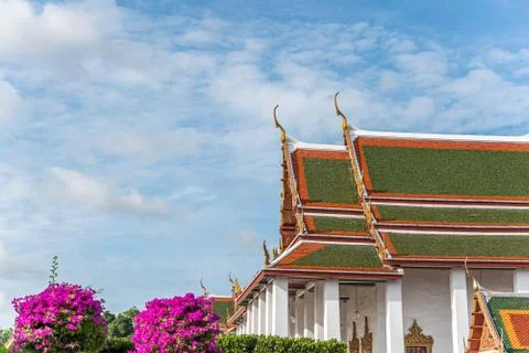 Wat Ratchanatdaram and Loha Prasat (iron castle) Foto stock