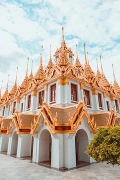 Wat Ratchanatdaram in Bangkok Stock Photos