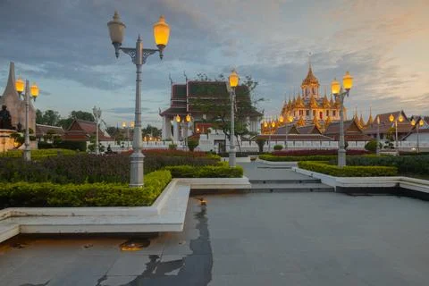 Wat Ratchanatdaram Temple . Stock Photos