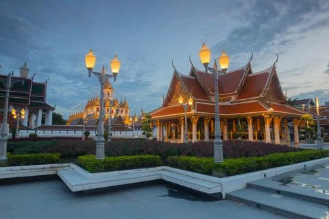Wat Ratchanatdaram Temple . Stock Photos