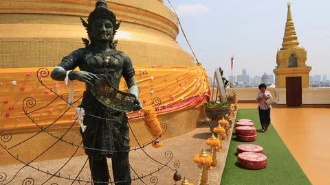 Wat Saket Temple Stock Footage 103433961