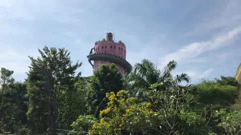 Wat Samphran, Dragon Temple Stockbeeldmateriaal 145578633
