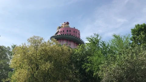 Wat Samphran, Dragon Temple Stock Footage 145578639