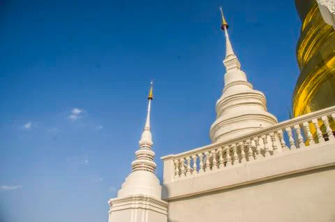 Wat Suan Dok Temple in Chiang Mai, Thailand Stock Photos