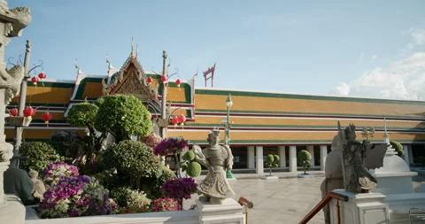 Wat Suthat Thepwararam is a first-class royal temple Stock Footage 331633050