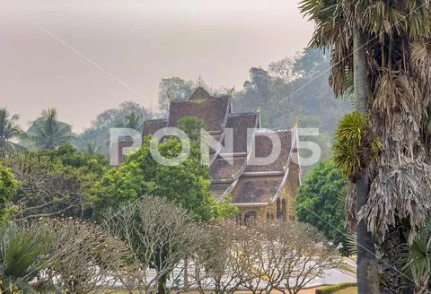 Wat temple in Luang Prabang Laos Stock Photos