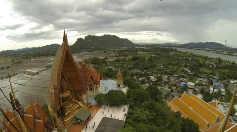 Wat Tiger Cave Temple. Time Lapse Video stock 44130576