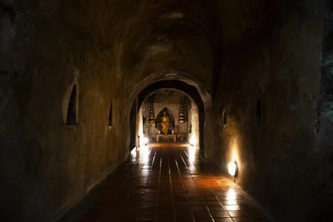 Wat U mong or Wat Umong Suan Puthatham is 700 year old Buddhist temple for th Stock Photos