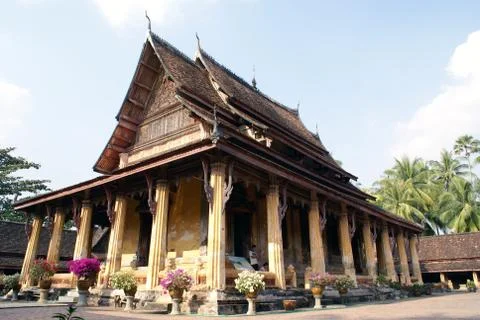 Wat in vientiane Stock Photos