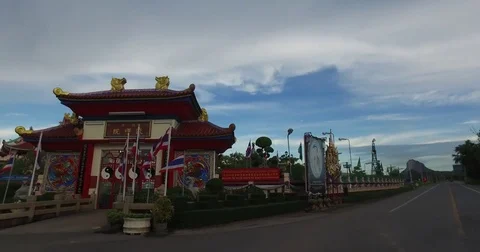 Wat Yan on sanset 動画素材 77200499