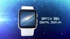Watch 30s Digital Display - After Effects Template Stock After Effects