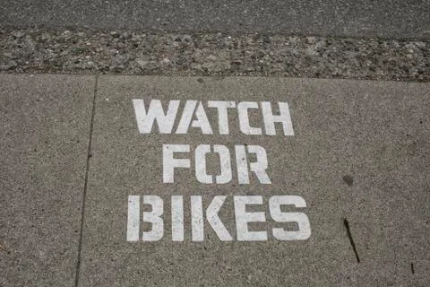Watch for bikes Stock Photos